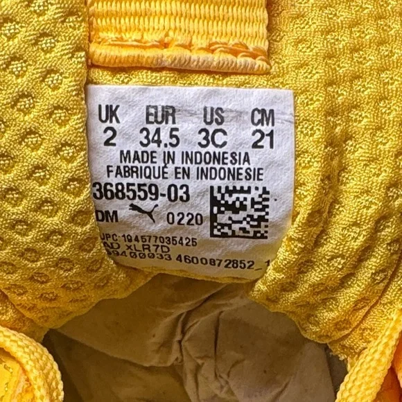 Puma RS-X AO Dandelion Kids Athletic Shoes 3C - Picture 8 of 9